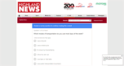 Desktop Screenshot of highland-news.co.uk